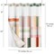 Americanflat 72x75 Hookless Shower Curtain - Abstract Pink Green Orange Shower Curtain with Sheer Panel, Snap-In Liner, and Grommets - 100% Polyester